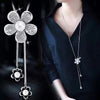 Simulated Pearl Choker Necklaces for Women Silver Color Chain Long Necklace Pendant Jewelry Accessories Trendy Kolye