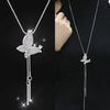 Simulated Pearl Choker Necklaces for Women Silver Color Chain Long Necklace Pendant Jewelry Accessories Trendy Kolye