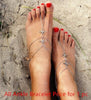 Vintage Silver Color Ankle Bracelet Foot Jewelry Barefoot Sandals Anklet For Women Tornozeleira Chaine Cheville Bijoux