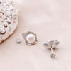 Pearl Earrings 925 Sterling Silver Stud earring Pearl jewelry Stud Earrings Shell Design