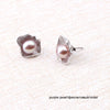 Pearl Earrings 925 Sterling Silver Stud earring Pearl jewelry Stud Earrings Shell Design