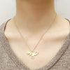 RIR Gold Dinosaur Necklace In Stainless Steel Animal Necklace Jurassic Dinosaur Pendant Necklaces