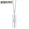ROBOBL Tiff 100% 925 Sterling Silver Genuine Cubic Zirconia Powder T-Type Necklace Pendant Clavicle Simple Fashion Chain