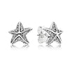 1:1 PAN Original 925 Sterling Silver Stud Earrings Crystal Zircon Earrings Women' Gift Party Fashion Jewelry Anti-Allergic