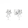 1:1 PAN Original 925 Sterling Silver Stud Earrings Crystal Zircon Earrings Women' Gift Party Fashion Jewelry Anti-Allergic