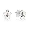 1:1 PAN Original 925 Sterling Silver Stud Earrings Crystal Zircon Earrings Women' Gift Party Fashion Jewelry Anti-Allergic