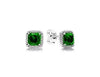 1:1 PAN Original 925 Sterling Silver Stud Earrings Crystal Zircon Earrings Women' Gift Party Fashion Jewelry Anti-Allergic