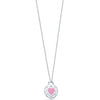 100% 925 Silver 1:1 Genuine New Charm Clavicle Chain Love Pink Love Pendant Clavicle Chain