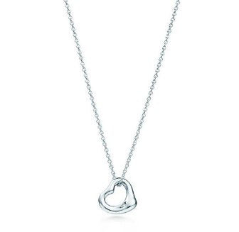 100% 925 Sterling Silver 1: 1 Tiff Brand New Genuine Classic Heart Necklace Lady Temperament Pendant Necklace in Rose Gold