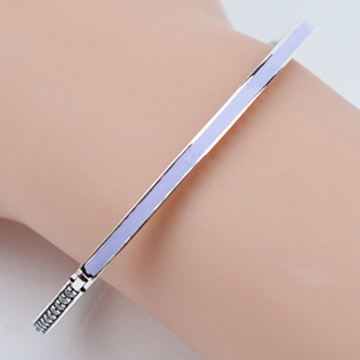 100% 925 Sterling Silver Bracelet Bangle 7color Multiple choice Fits European bracelet Style Jewelry Charms and Beads Gift