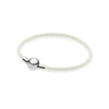 100%925 Sterling Silver Fashion Lovers Leather Double Loop Bracelet (Multi Color Choice) DIY Gift Jewelry Factory Direct