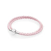 100%925 Sterling Silver Fashion Lovers Leather Double Loop Bracelet (Multi Color Choice) DIY Gift Jewelry Factory Direct