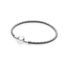 100%925 Sterling Silver Fashion Lovers Leather Double Loop Bracelet (Multi Color Choice) DIY Gift Jewelry Factory Direct