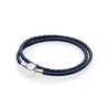 100%925 Sterling Silver Fashion Lovers Leather Double Loop Bracelet (Multi Color Choice) DIY Gift Jewelry Factory Direct