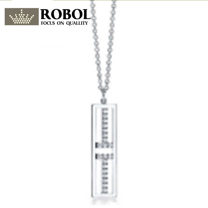 100% 925 Sterling Silver Glitter Cubic Zirconia T-pattern Ms. Pendant Necklace Fashion Clavicle Chain