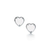 100% 925 Sterling Silver New Elegant Charm Heart-Shaped Earrings Suitable DIY Gift Ladies Charming Gift