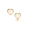 100% 925 Sterling Silver New Elegant Charm Heart-Shaped Earrings Suitable DIY Gift Ladies Charming Gift