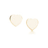 100% 925 Sterling Silver New Heart Shape Earrings (Rose Golden Gold Selection) Women's Fashion Silver Jewelry