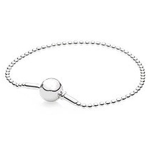 100% Classic Logo Round Gold Chain Pink Gold Color Sterling Silver Bracelet Bracelet for DIY Jewelry Ladies Bracelet