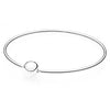 100% Classic Logo Round Gold Chain Pink Gold Color Sterling Silver Bracelet Bracelet for DIY Jewelry Ladies Bracelet