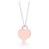 100% Heart Shaped Lock Rose Gold Pendant Necklace in Sterling Silver Fashionable Clavicle Necklace Gifts Accessories