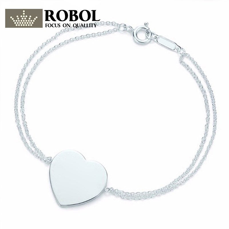 100% S925 Sterling Silver Original Eternal Vitality Chain Tiff Bracelet For Women Authentic Fine Jewelry Christmas Gift