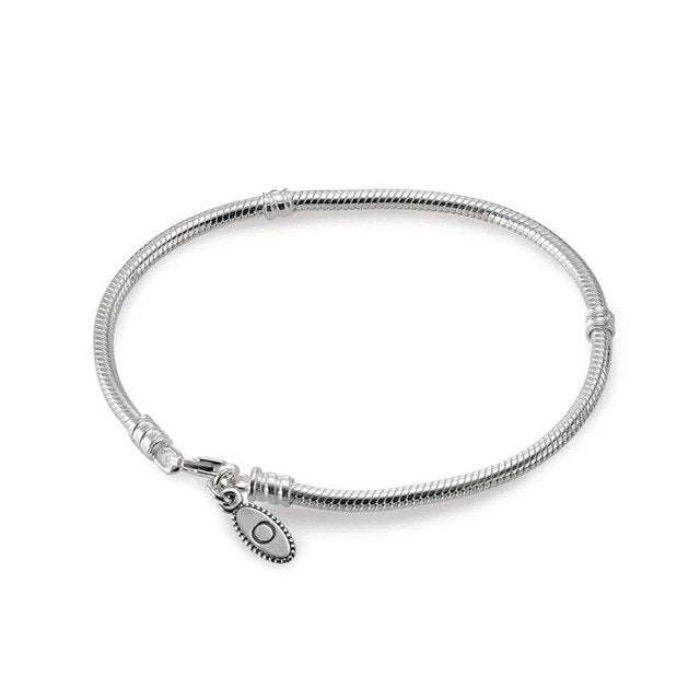 925 Sterling Silver Original PAN Bracelets For Women Original Charm Diy Bracelet NOT FADE High Quality 1:1 Template
