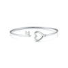 925 Sterling Silver Original TIFF 1:1 With Logo Heart-Shaped Coil Bracelet Women Fine Jewelry TIFF Bracelet Copy Jewelry