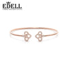 925 Sterling Silver Wedding Party Bracele Charm With Cubic Zirconia Fit Women Bowknot Shape Rings Birthd Party Gifts