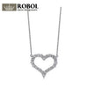 Charm Gift 925 Sterling Silver Heart Shaped Numerals TIFF Attractive Elegance Temperament Necklace World Jewelry