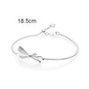 Pan 925 Sterling Silver MOMENTS Sliding Bracelet Brilliant Bow Fit Original Charm Jewelry Women Adjustable zircon Chain