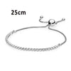 Pan 925 Sterling Silver MOMENTS Sliding Bracelet Brilliant Bow Fit Original Charm Jewelry Women Adjustable zircon Chain