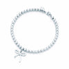 TIFF 2020 New Product 925 Standard Sterling Silver Fashion Bow Tie Design Bracelet DIY Gift Jewelry Free Package Mail