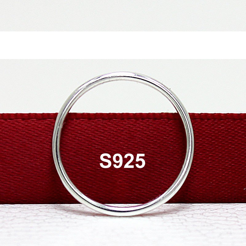 100% Sterling Silver Ring Simple Thin Line Basic Wedding Bands 925 Silver Fine Jewelry Knuckle Rings For Women 8 Sizes