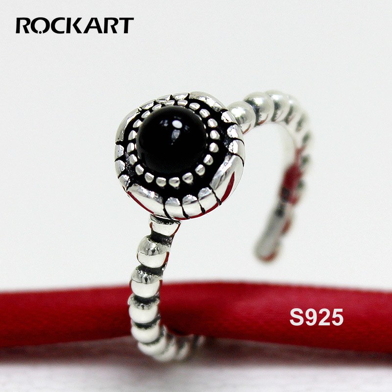 Pure Silver Turquoise Ring Vintage Bohemia Style Blue Gemstone Rings For Women Adjustable 2020 Summer New Fine Jewelry