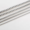 ROUND BOX CHAIN STAINLESS STEEL CHAIN MENS OR WOMENS CHAIN UNISEX JEWELRY 18 TO 30INCH