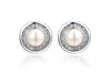 Fashion Crystal Stud Earrings Rose Gold Color Brincos Imitation Pearl Earrings For Woman 2020 Romantic Jewelry