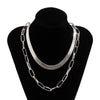 RUI JIA DUSK 2022 European and American ladies ins cold wind simple snake bone trendy metal hollow neck chain, chain length 45cm