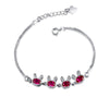 Rabbit Silver Bracelet 100% Guaranteed Real 925 Sterling Silver Bracelet with Cubic Zirconia