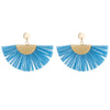 Raffia Material Fan Shape Dangle Earrings for Women Exaggerated Brand New Design Boho Tassel Earrings aretes de mujer ET743