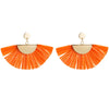 Raffia Material Fan Shape Dangle Earrings for Women Exaggerated Brand New Design Boho Tassel Earrings aretes de mujer ET743