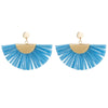Raffia Material Fan Shape Dangle Earrings for Women Exaggerated Brand New Design Boho Tassel Earrings aretes de mujer ET743