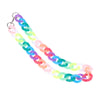 Rainbow Chain Choker Necklace For Women Girl Hip Hop Harajuku Cute Night Club Necklace Cool Statement Jewelry