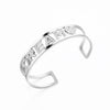 Rainbow White Crystal Dream Letter Cuff Bracelet Adjustable Love Heart Star Stainless Steel Bangles For Woman Jewelry Gift 2022