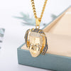 Rapper XXXtentacion Necklace For Women Men Hiphop Iced Out Zircon Pendant Cuban Chain Necklace Charm Crystal Jewerly Gift