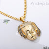 Rapper XXXtentacion Necklace For Women Men Hiphop Iced Out Zircon Pendant Cuban Chain Necklace Charm Crystal Jewerly Gift