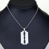 Razor Blade Necklace for Women Men Pendant Choker Jewellery Necklaces for Teen Girls