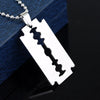 Razor Blade Necklace for Women Men Pendant Choker Jewellery Necklaces for Teen Girls