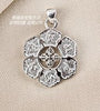 Real 18k Solid Yellow Gold Buddhism Talisman Symb Round Wheel Amulet Chain Pendant Ncklaces For Women Free Engraving Dropship