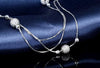 Real 925 Sterling Silver Ball Chain & Link Bracelets for Women Fashion 925 Charms Sterling-Silver-Jewelry Brand SSB001